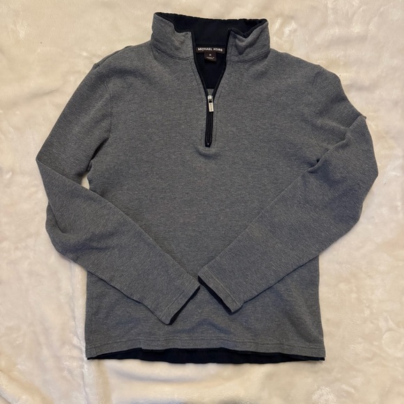 Michael Kors Tops - Michael Kors gray half-zip sweatshirt
